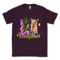 Plum louisiana la mardi gras Classic Tee - FaDigitalArtStudio