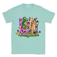 Seafoam louisiana la mardi gras Classic Tee - FaDigitalArtStudio