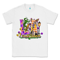 White louisiana la mardi gras Classic Tee - FaDigitalArtStudio
