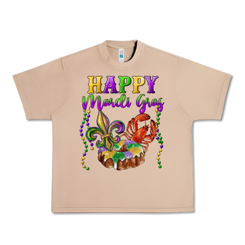 Happy Mardi Gras Fleur De Lis King Cake Crawfish Urban Heavy Tee by RanaPortraitStore | Teevron