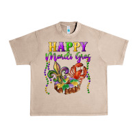 French Oak Happy Mardi Gras Fleur De Lis King Cake Crawfish Urban Heavy Tee - RanaPortraitStore