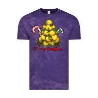 Cloud Purple merry christmas lacrosse Vintage Tee - RanaPortraitStore