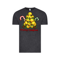 Vintage Black merry christmas lacrosse Vintage Tee - RanaPortraitStore