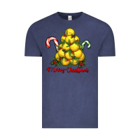 Vintage Denim merry christmas lacrosse Vintage Tee - RanaPortraitStore