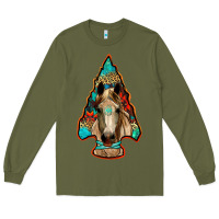 Army Green arrowhead horse Long Sleeve Tee - RanaPortraitStore