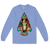 Colony Blue arrowhead horse Long Sleeve Tee - RanaPortraitStore