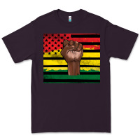 Plum Juneteenth American flag Premium Tee - Artiststas