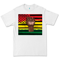 White Juneteenth American flag Premium Tee - Artiststas