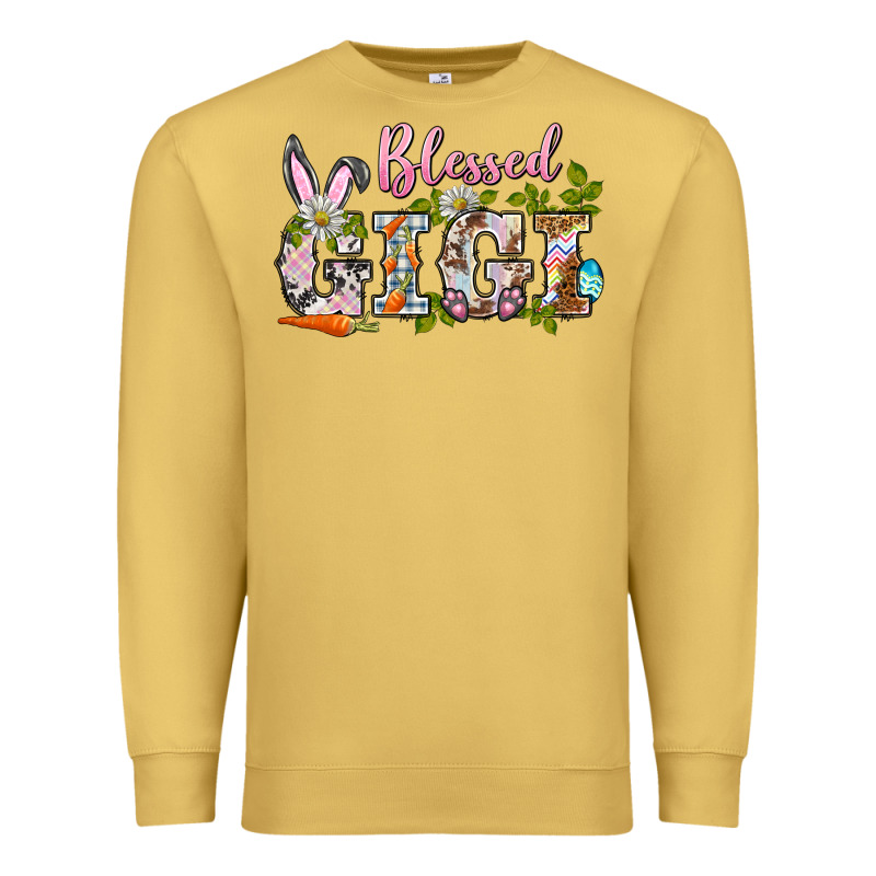 Blessed Gigi Easter Premium Sweatshirt by BarkalooDesign | Teevron