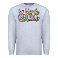Heather Grey blessed gigi easter Premium Sweatshirt - BarkalooDesign