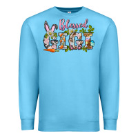Ocean Blue blessed gigi easter Premium Sweatshirt - BarkalooDesign