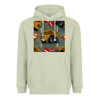 Matcha dump truck seamles pattern Heavyweight Hoodie - BundleAndBundleShop