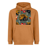 Meerkat dump truck seamles pattern Heavyweight Hoodie - BundleAndBundleShop