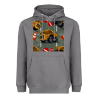 Storm dump truck seamles pattern Heavyweight Hoodie - BundleAndBundleShop