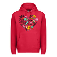 Cardinal vanilla eggs sugar cocoa and kitchen heart Premium Hoodie - MaliasSmallBusiness