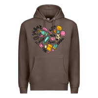 Coffee vanilla eggs sugar cocoa and kitchen heart Premium Hoodie - MaliasSmallBusiness