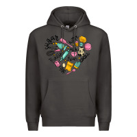 Smoke vanilla eggs sugar cocoa and kitchen heart Premium Hoodie - MaliasSmallBusiness