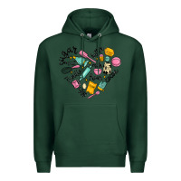 Sports Green vanilla eggs sugar cocoa and kitchen heart Premium Hoodie - MaliasSmallBusiness