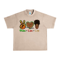 French Oak peace love locs Urban Heavy Tee - texasbilliewilder