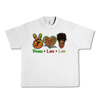 Lunar Rock peace love locs Urban Heavy Tee - texasbilliewilder