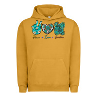 Pigment Peanut Butter Peace Love Gemstone Urban Hoodie - BundleAndBundleShop