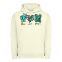 Pigment Pistachio Peace Love Gemstone Urban Hoodie - BundleAndBundleShop