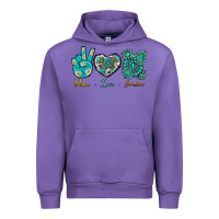 Tulip Peace Love Gemstone Urban Hoodie - BundleAndBundleShop