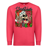 Cardinal christmas vibes skeleton Premium Sweatshirt - Jasminsmagicworld