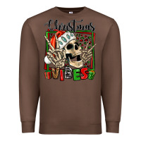Chestnut christmas vibes skeleton Premium Sweatshirt - Jasminsmagicworld
