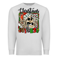 Dove Grey christmas vibes skeleton Premium Sweatshirt - Jasminsmagicworld