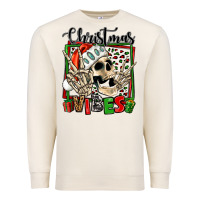 Sandshell christmas vibes skeleton Premium Sweatshirt - Jasminsmagicworld