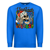 True Royal christmas vibes skeleton Premium Sweatshirt - Jasminsmagicworld