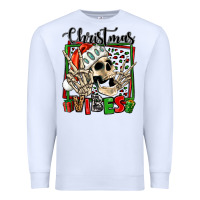White christmas vibes skeleton Premium Sweatshirt - Jasminsmagicworld