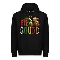 Black elf squad with elf hat and socks Premium Hoodie - AdoDesignShop