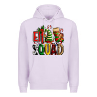 Lilac elf squad with elf hat and socks Premium Hoodie - AdoDesignShop