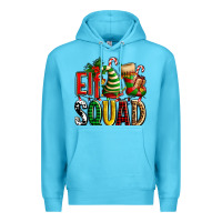 Ocean Blue elf squad with elf hat and socks Premium Hoodie - AdoDesignShop