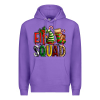 Purple elf squad with elf hat and socks Premium Hoodie - AdoDesignShop