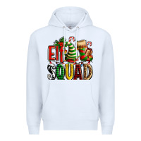 White elf squad with elf hat and socks Premium Hoodie - AdoDesignShop