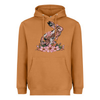 Meerkat bunny with blossom flower Heavyweight Hoodie - Artiststas