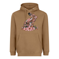 Toasted Coconut bunny with blossom flower Heavyweight Hoodie - Artiststas