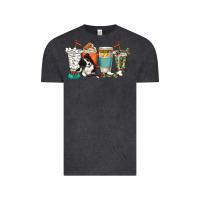 Vintage Black alaskan border collie dog coffee cups Vintage Tee - texasbilliewilder