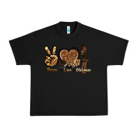 Black peace love melanin Urban Heavy Tee - texasbilliewilder