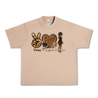 Burro peace love melanin Urban Heavy Tee - texasbilliewilder