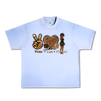 Grape Ice peace love melanin Urban Heavy Tee - texasbilliewilder