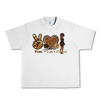 Lunar Rock peace love melanin Urban Heavy Tee - texasbilliewilder