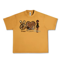Peanut Butter peace love melanin Urban Heavy Tee - texasbilliewilder