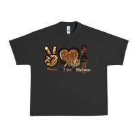 Pigment Black peace love melanin Urban Heavy Tee - texasbilliewilder