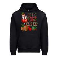 Black Let's Get Elfed Up Christmas Urban Hoodie - BundleAndBundleShop