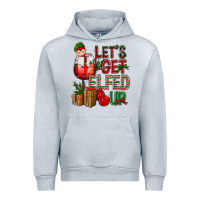 Heather Grey Let's Get Elfed Up Christmas Urban Hoodie - BundleAndBundleShop
