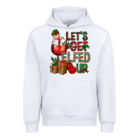 White Let's Get Elfed Up Christmas Urban Hoodie - BundleAndBundleShop